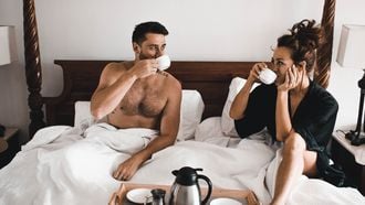 STelletje dat het beste ontbijt eet op bed