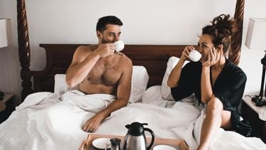 STelletje dat het beste ontbijt eet op bed