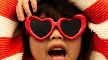 zonnebril hart rood