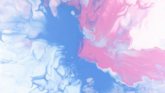 blauwe en roze gloed illustreert vruchtbaarheid