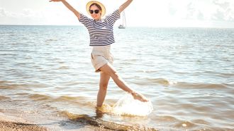 vrouw vakantie