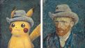 herfstvakantie 2023 Pokémon x Van Gogh Museum - Pikachu - Self-Portrait with Grey Felt Hat - Vincent van Gogh