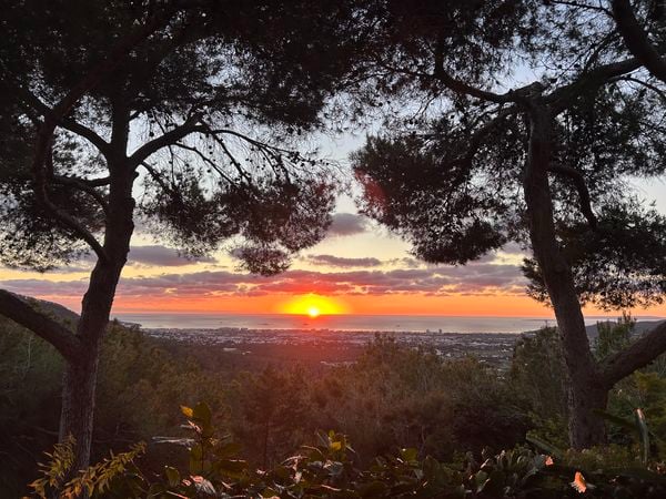 uitzicht vanaf de berg op ibiza