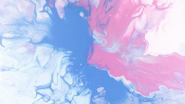 blauwe en roze gloed illustreert vruchtbaarheid