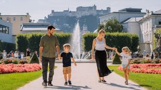 Gezin in Salzburg stedentrip